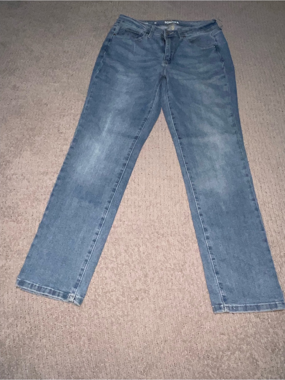 Sonoma Blue Straight-Leg Women's Jeans